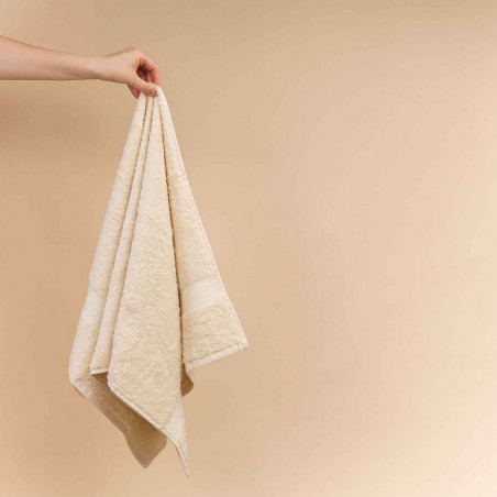 Cotton towel set 2pcs. | Cream