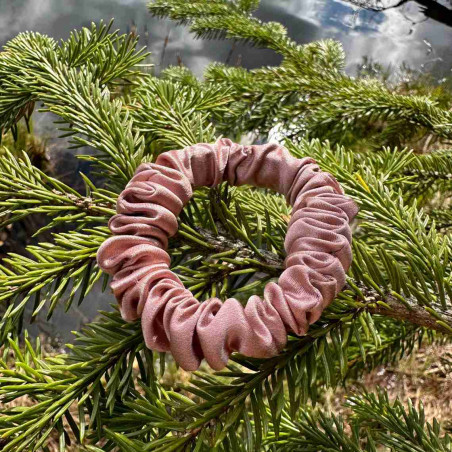 Natural Mulberry Silk Hair Band | Ash pink