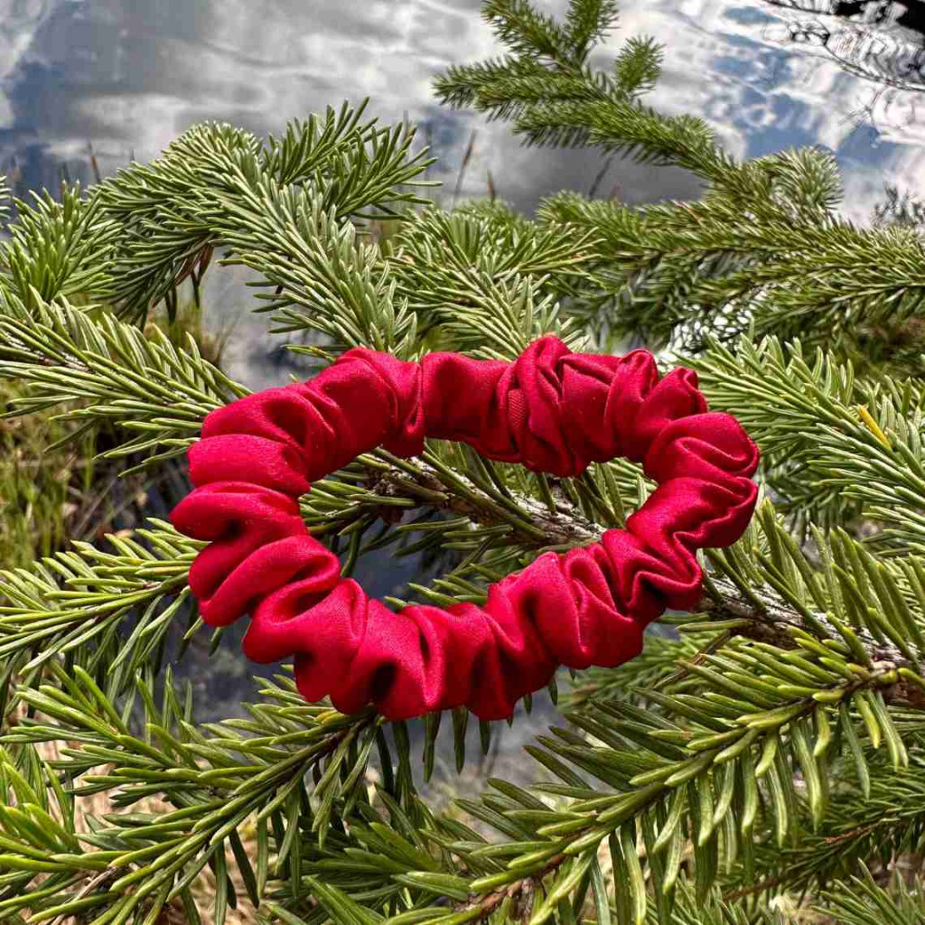 Natural Mulberry Silk Hair Band | Red Natural Mulberry Silk Hair Band | Red
