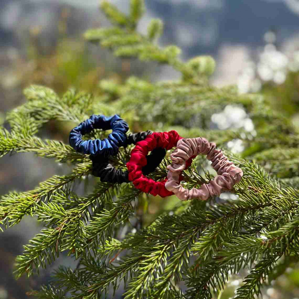 Natural Mulberry Silk Hair Band | Blue Natural Mulberry Silk Hair Band | Blue