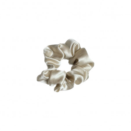Natural mulberry silk big hair band | Creamy