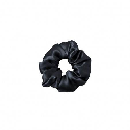 Natural mulberry silk big hair band | Black