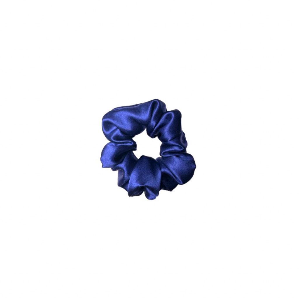 Natural mulberry silk big hair band | Blue Natural mulberry silk big hair band | Blue
