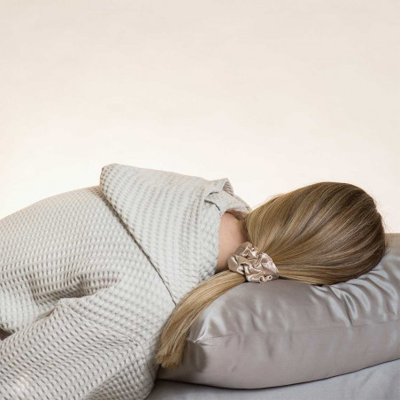Silk pillowcases 2pcs + Gift | Dark grey