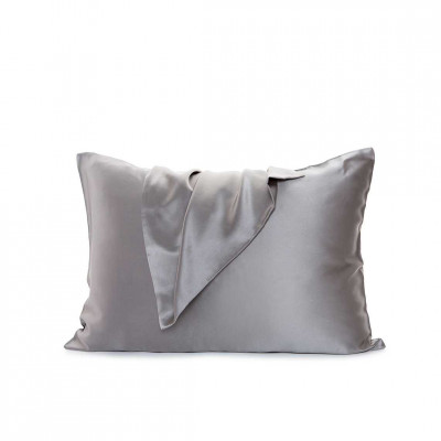 Silk pillowcases 2pcs + Gift | Light grey