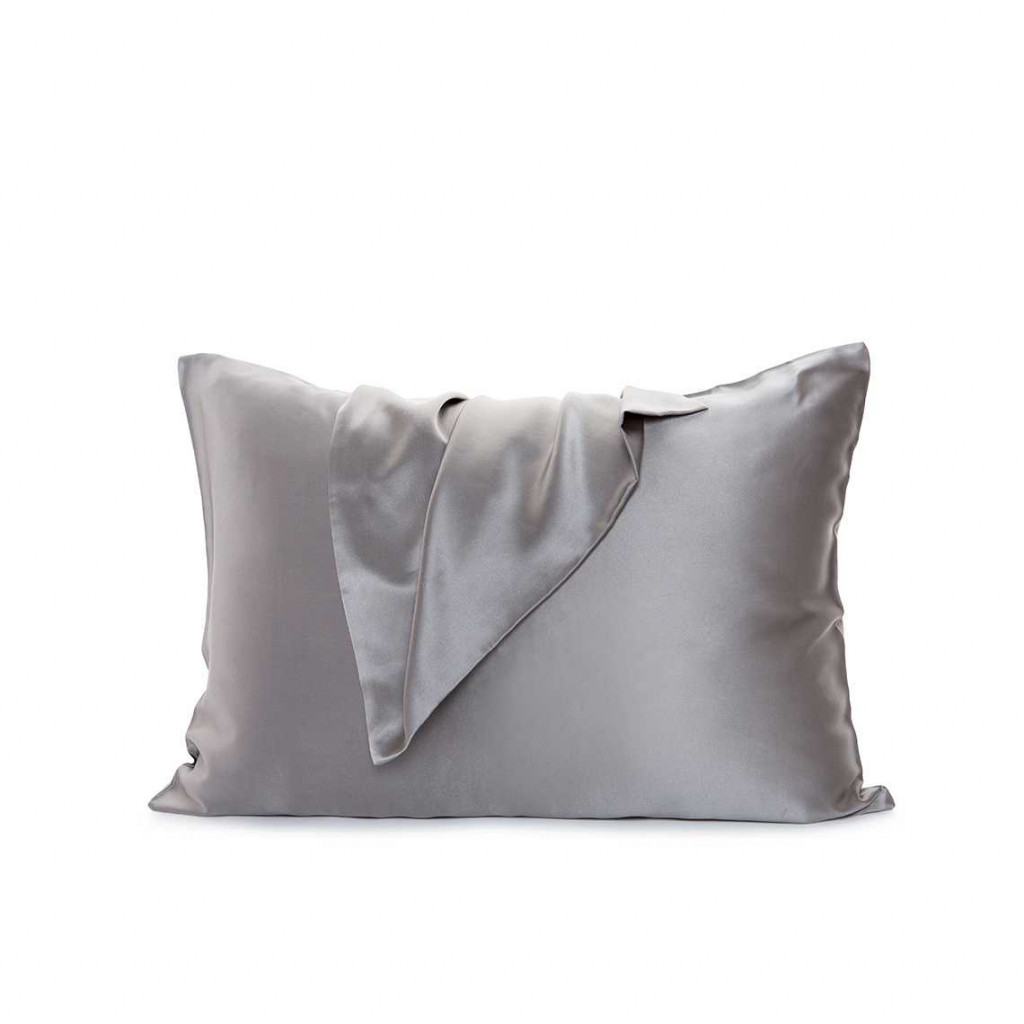 Silk pillowcases 2pcs + Gift | Light grey