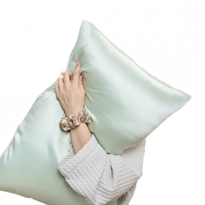 Silk pillowcases 2pcs + Gift | Greenish