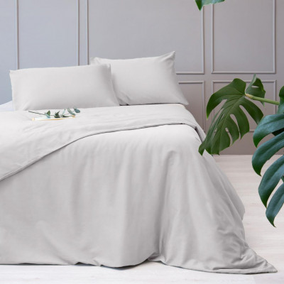 Satin bed linen Premium | Silver