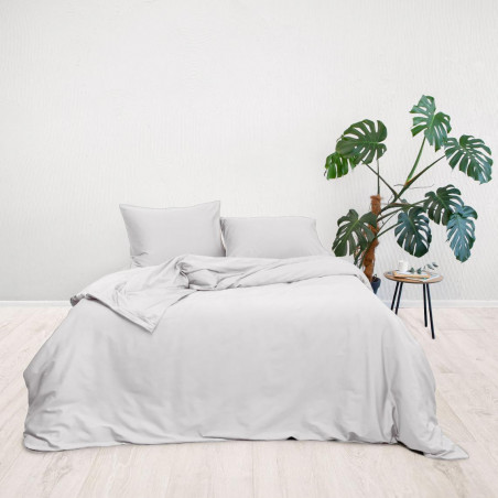 Satin bed linen Premium | Silver