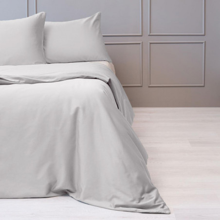 Satin bed linen Premium | Silver