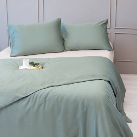 Premium satin bed linen | Green