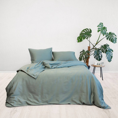 Premium satin bed linen | Green