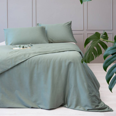 Premium satin bed linen | Green