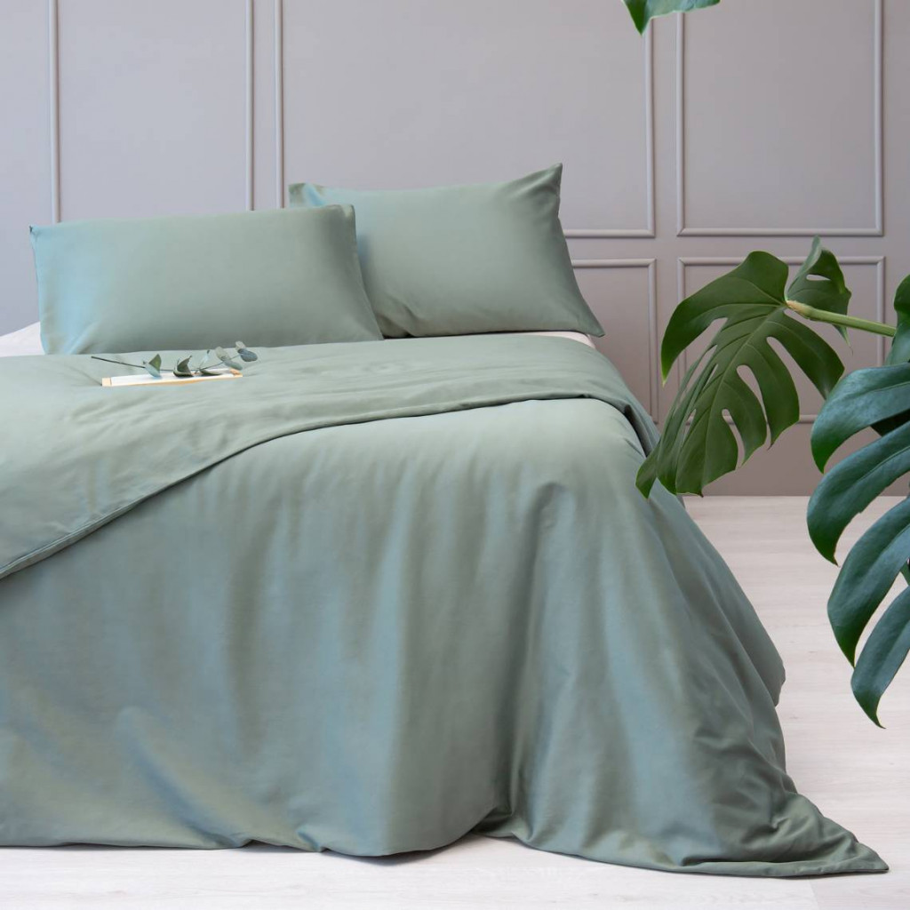 Premium satin bed linen | Green