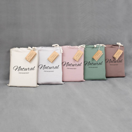 Premium satin bed linen | Brown