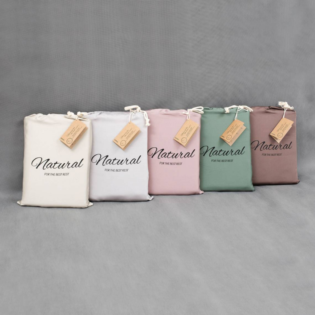 Premium satin bed linen | Brown