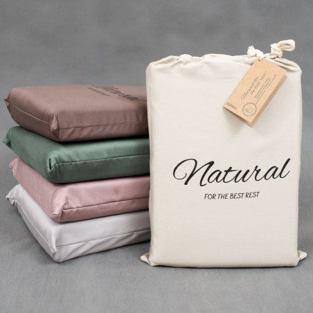 Premium satin bed linen | Brown