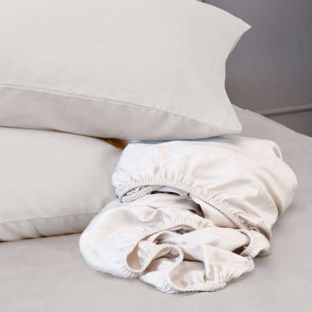 Premium satin bed linen | Cream