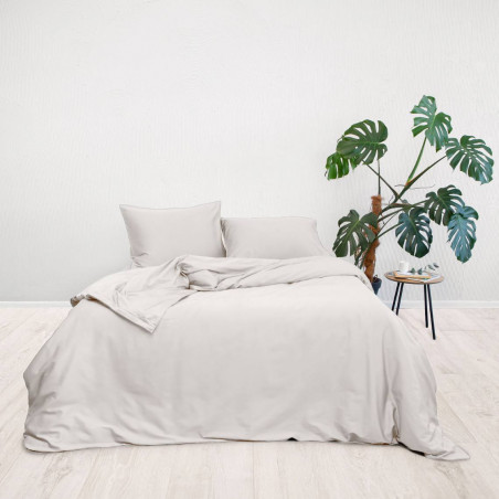 Premium satin bed linen | Cream