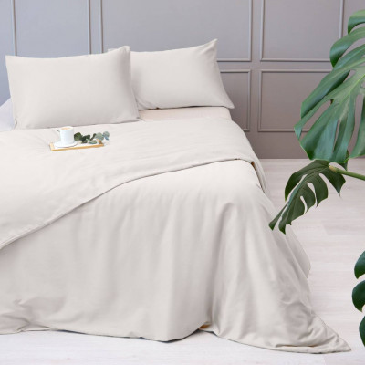 Premium satin bed linen | Cream