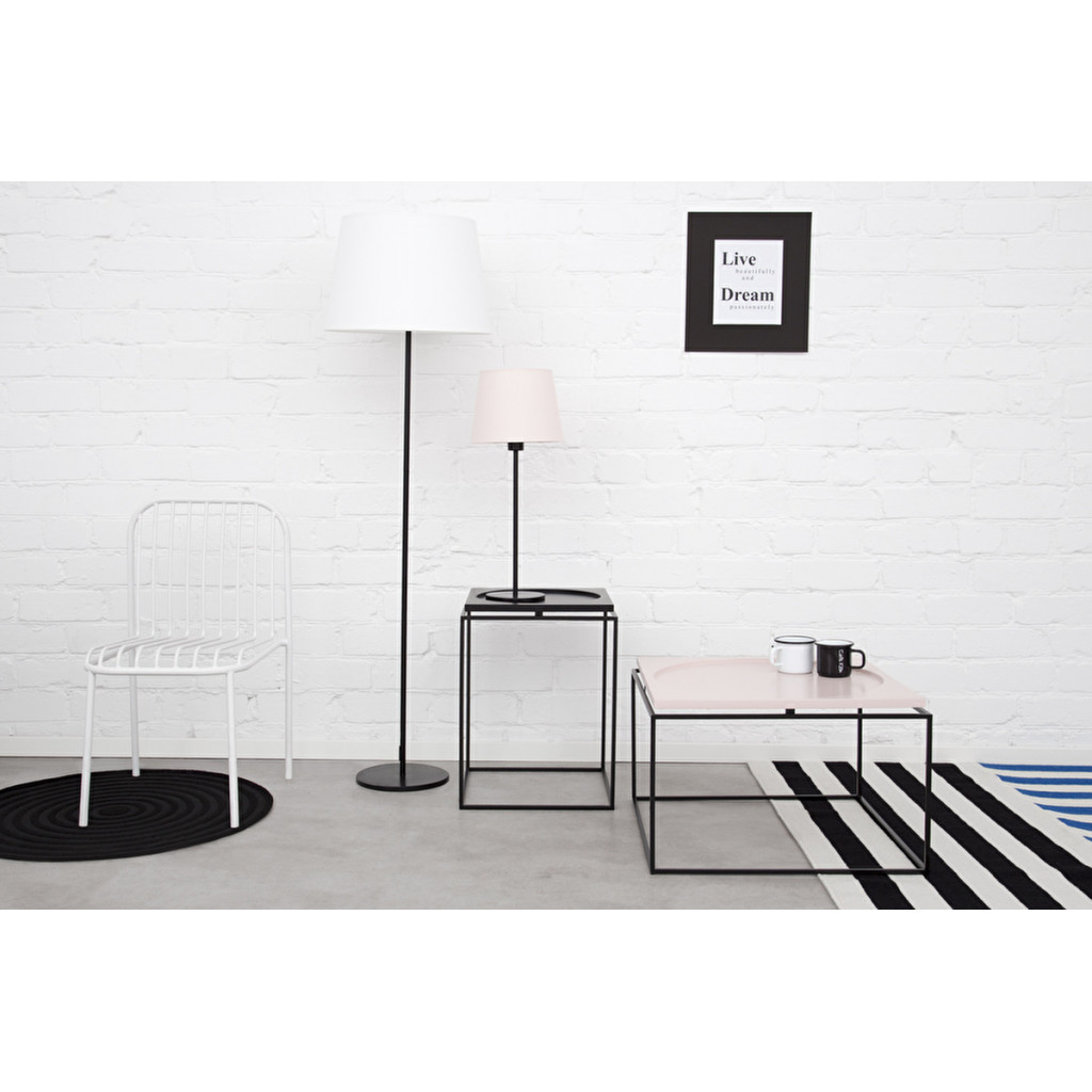 Coffee table Circle in Square | Pink