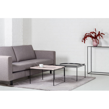 Coffee table Circle in Square | Pink