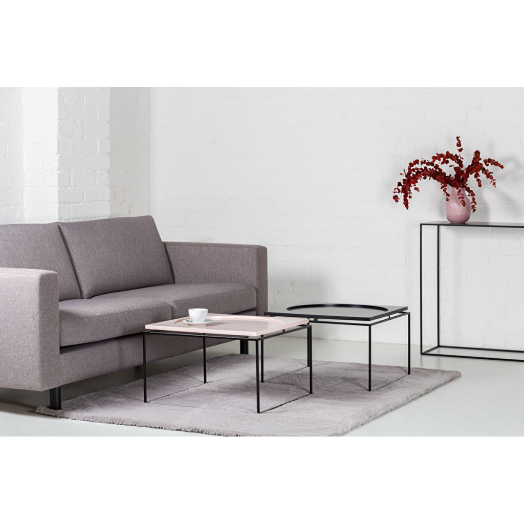 Coffee table Circle in Square | Pink