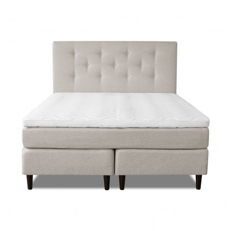 Bed with mattress Nice de Lux | Beige