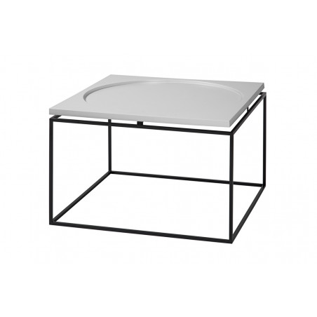 Coffee table Circle in Square | Grey