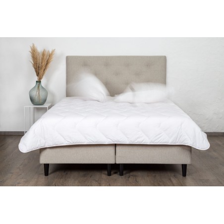 Bed with mattress Nice de Lux | Beige