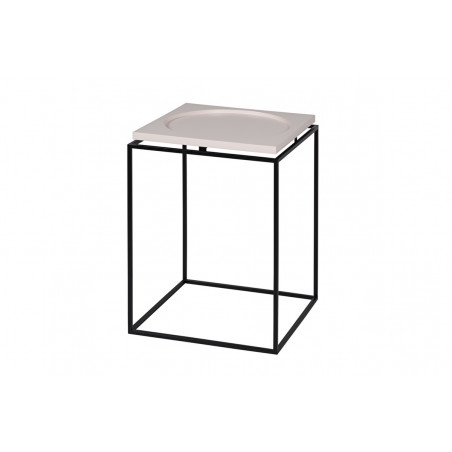 Side table Circle in Square Pink