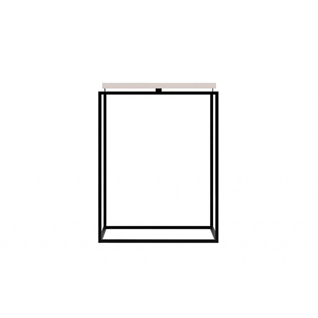 Side table Circle in Square Pink