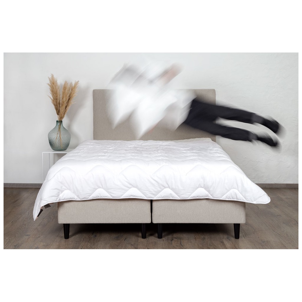 Bed with mattress Nice de Lux | Beige