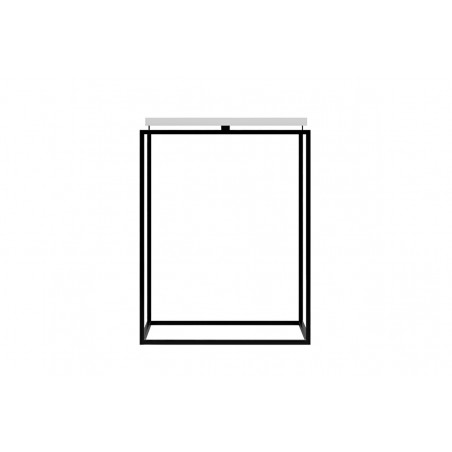 Side table Circle in Square | Grey