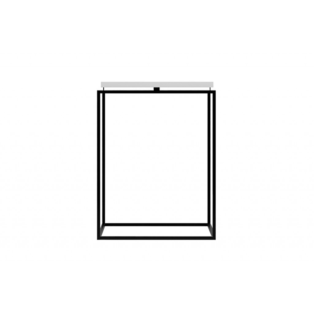 Side table Circle in Square | Grey