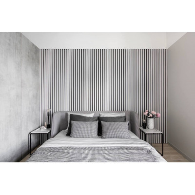 Side table Circle in Square | Grey