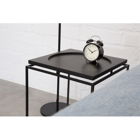 Side table Circle in Square | Black
