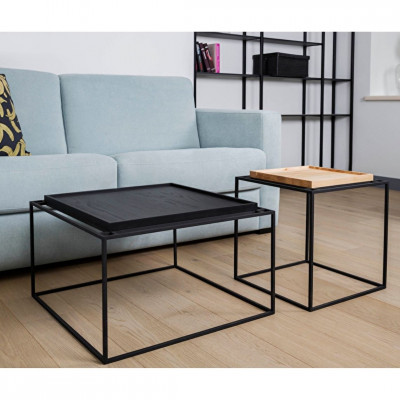 Coffee table Tray Black
