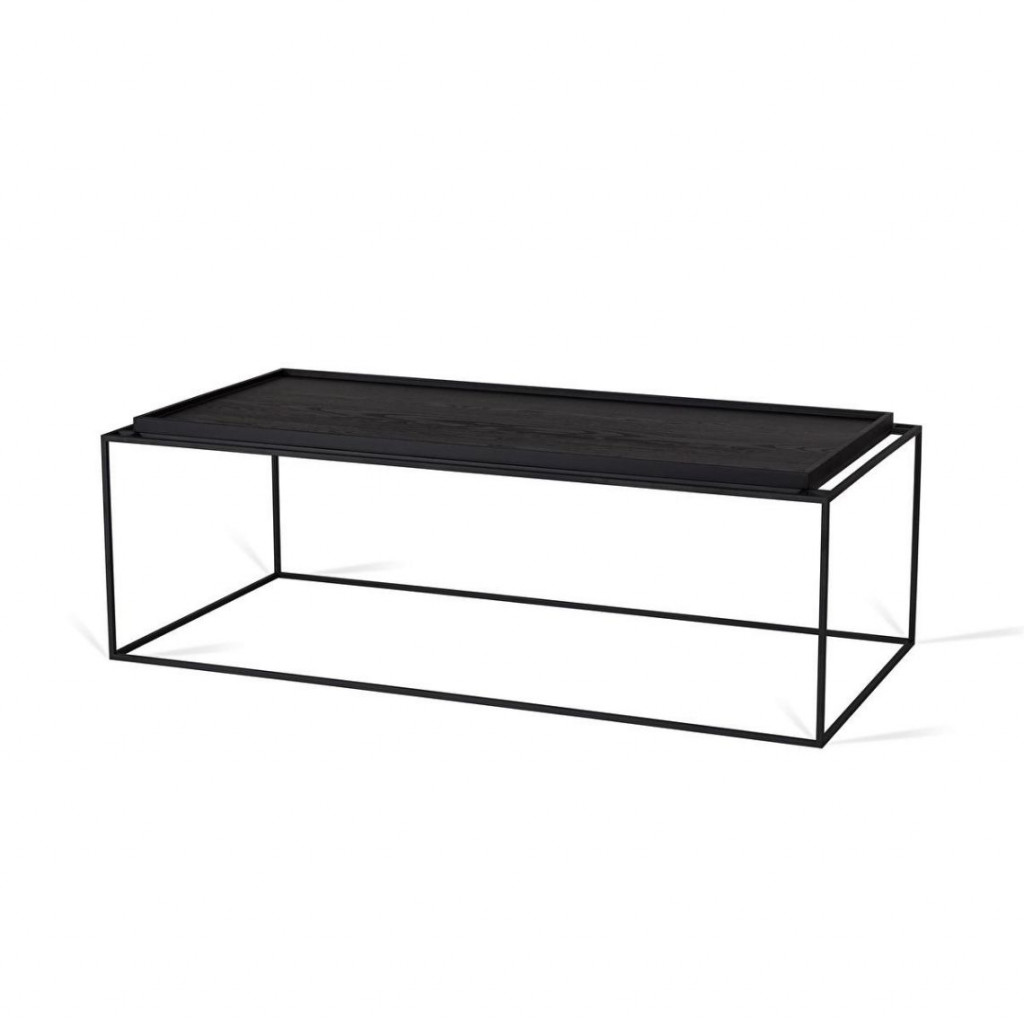 Long coffee table Tray Black Long coffee table Tray Black