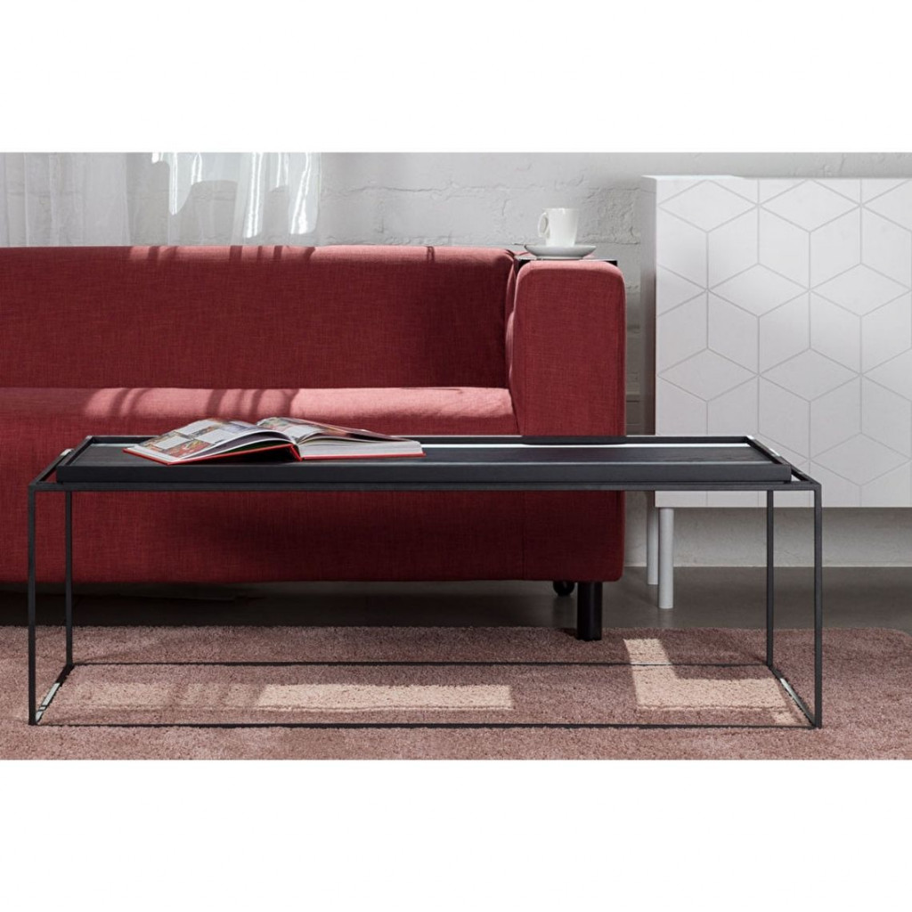 Long coffee table Tray Black Long coffee table Tray Black
