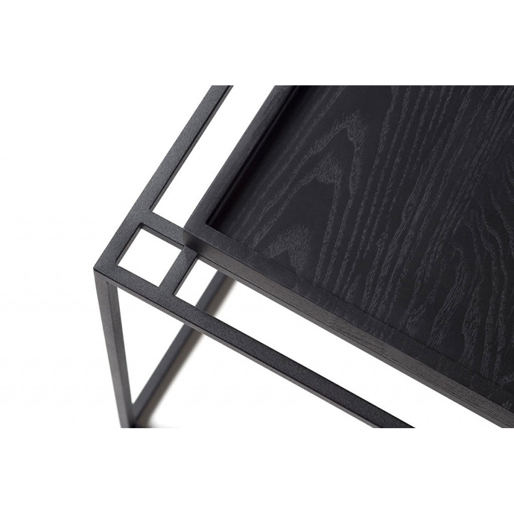 Long coffee table Tray Black Long coffee table Tray Black
