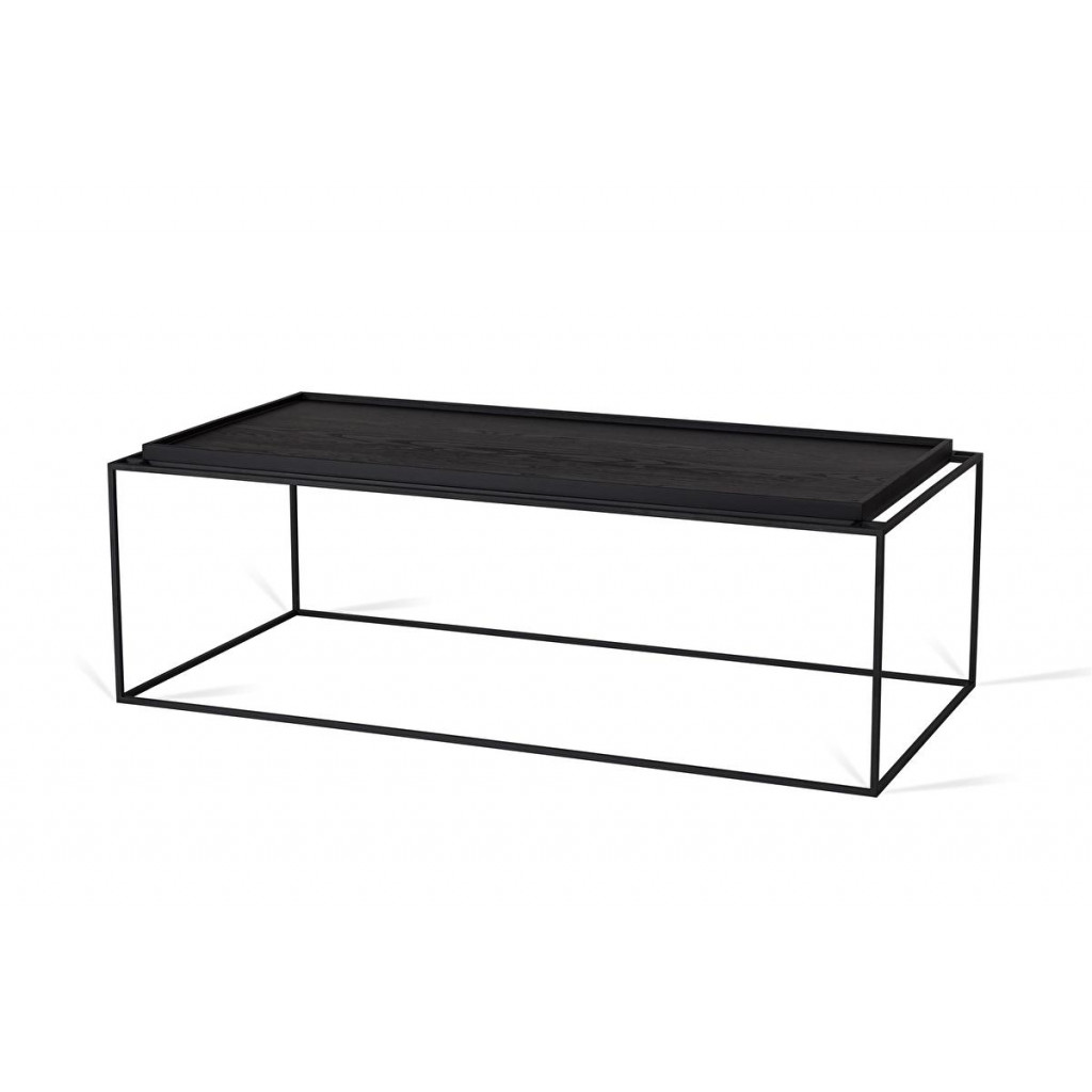 Long coffee table Tray Black Long coffee table Tray Black