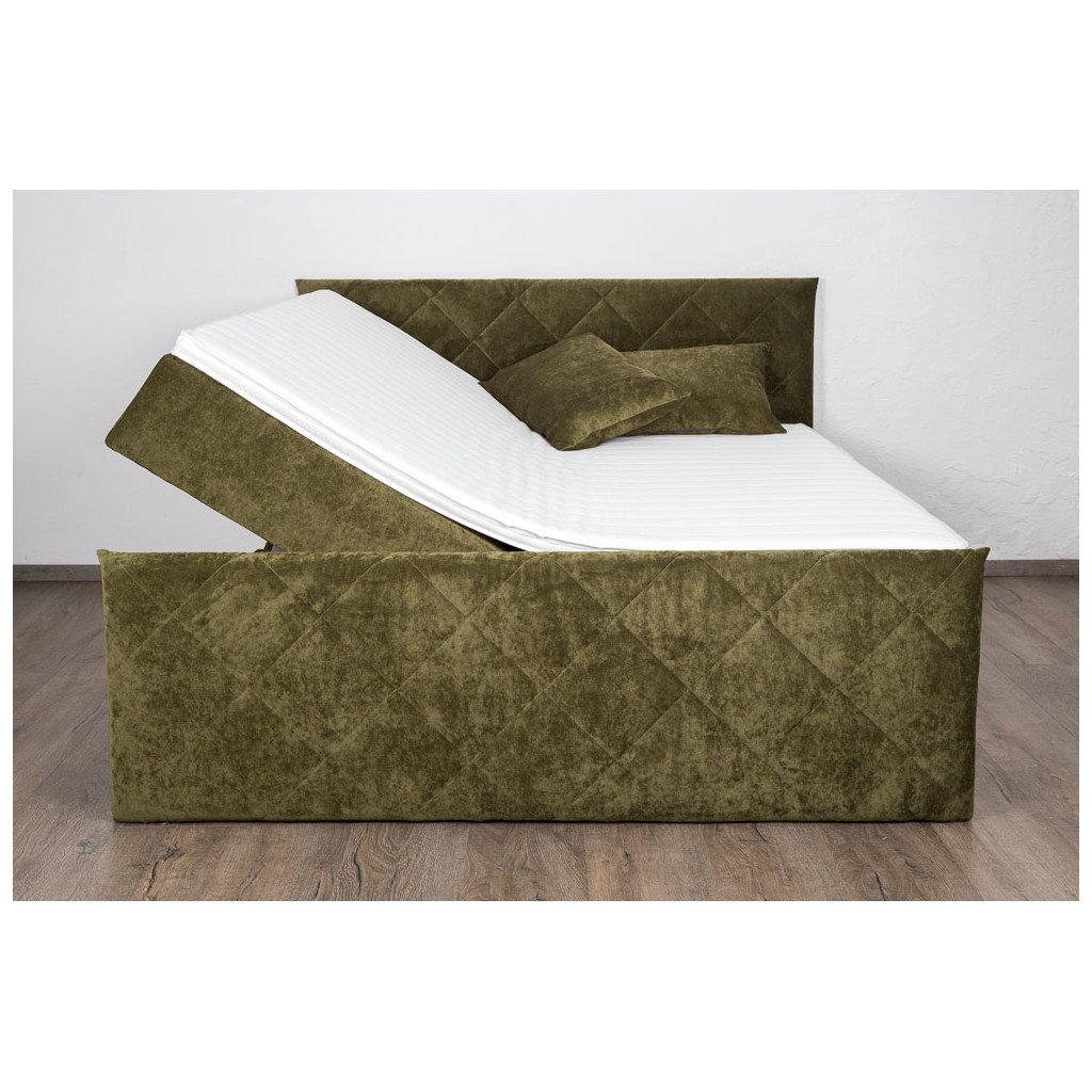 Bed with mattress Dubaj | Green