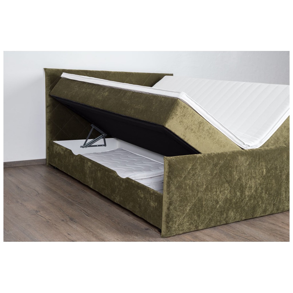 Bed with mattress Dubaj | Green