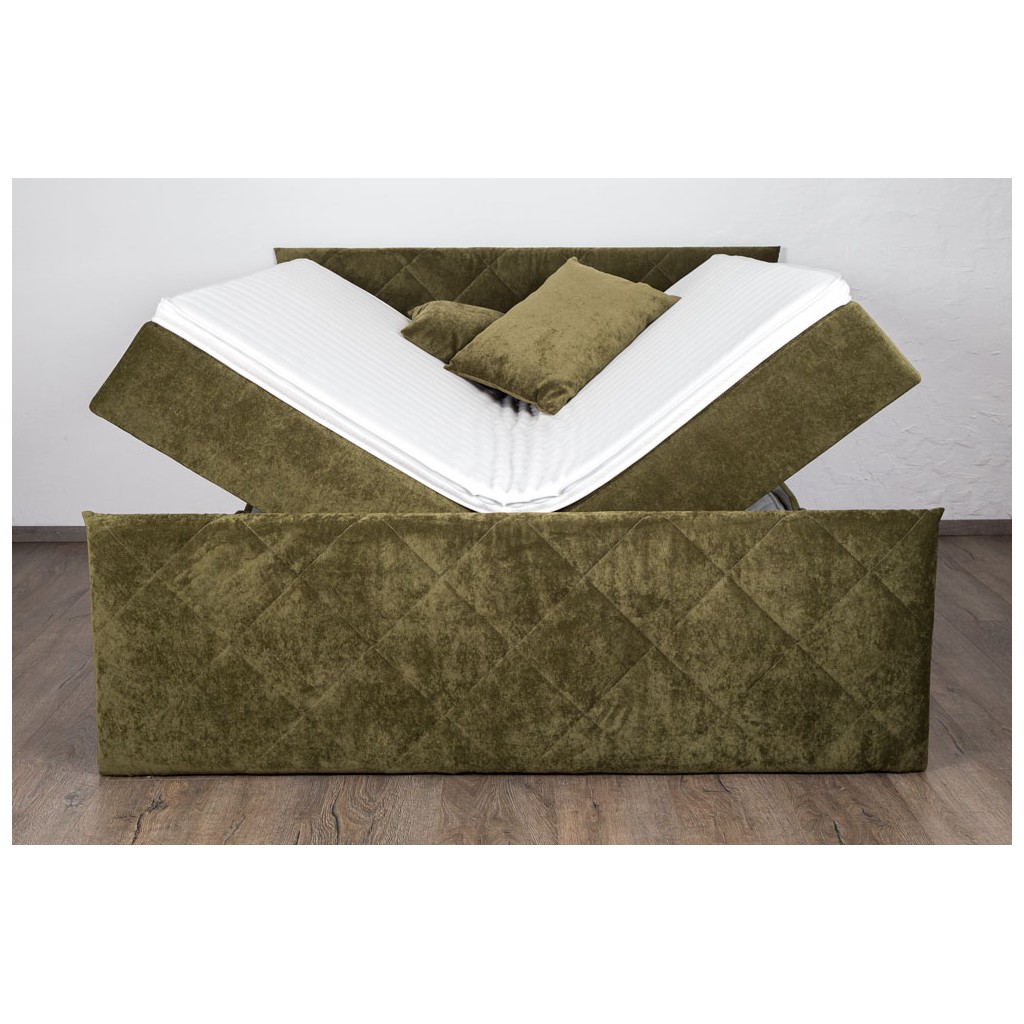 Bed with mattress Dubaj | Green