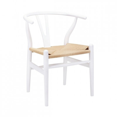 Wishbone krēsls balts | edamistabas-kresli | NMF Home