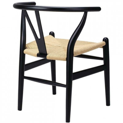 Krēsls Wishbone Black | Melns | edamistabas-kresli | NMF Home