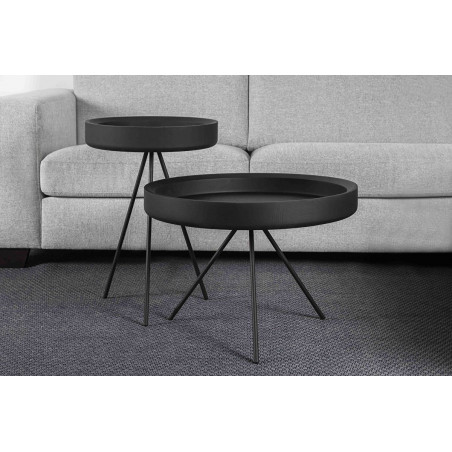 Round coffee table HYGGE | Black