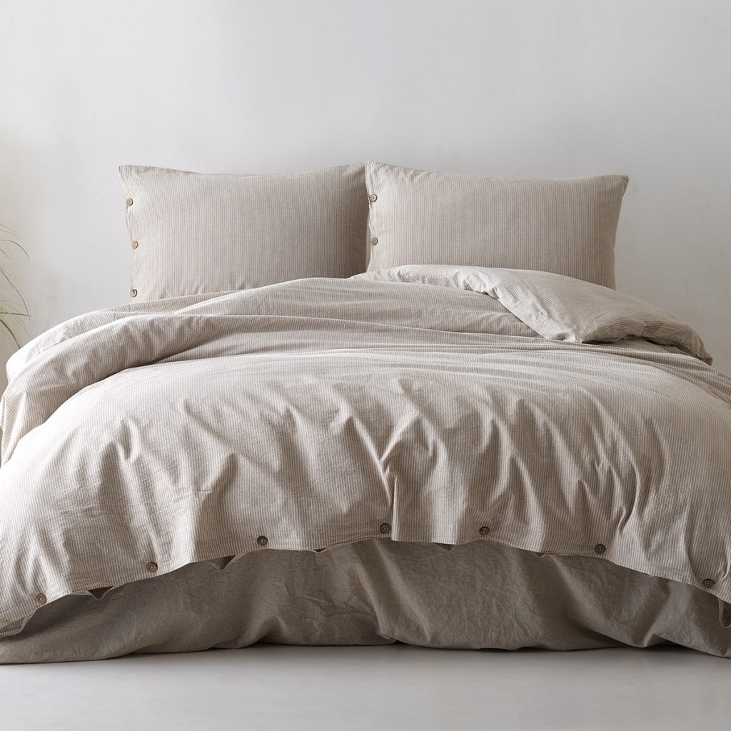 Bed linen covers set Shirt Brown Bed linen covers set Shirt Brown