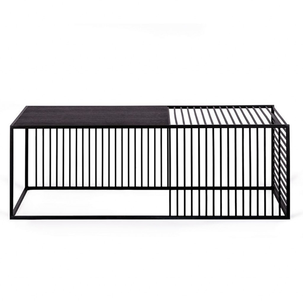 JAIL coffee table | Black oak